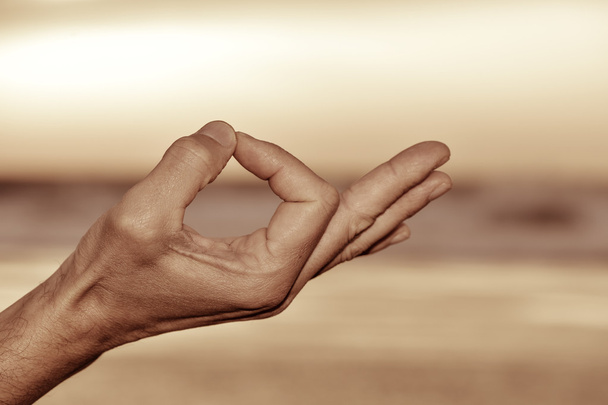 рукою людини в Г'ян мудра - Фото, зображення