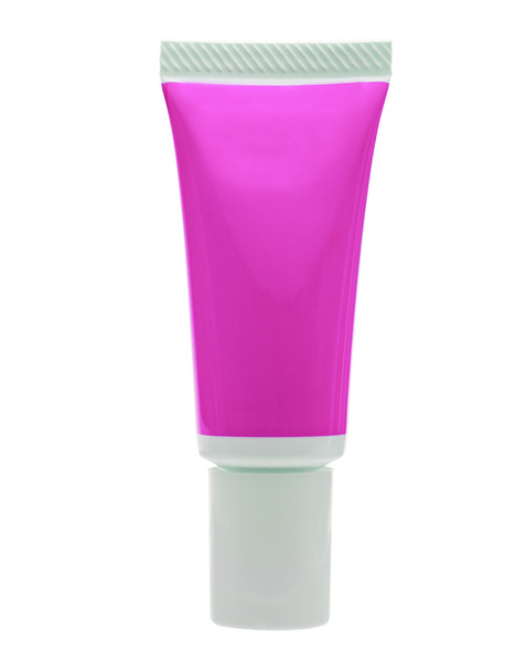 isolierte rosa Kosmetikröhre  - Foto, Bild