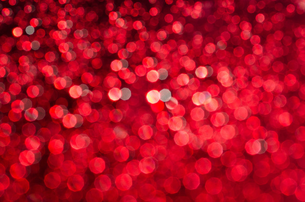 Kırmızı bulanık ışıklar bokeh arka plan  - Fotoğraf, Görsel