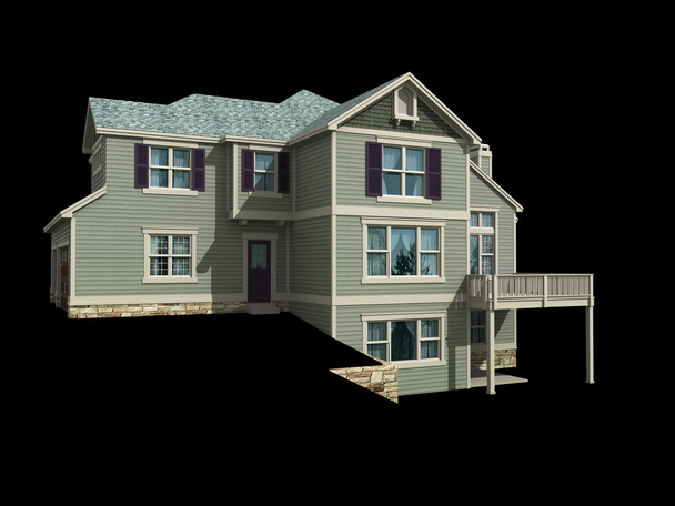 Modelo de casa de varios pisos 3D
 - Foto, imagen