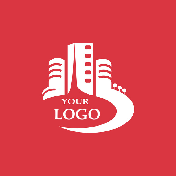 City buildings logo for your company - ベクター画像