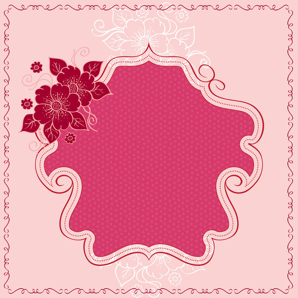 Ornate hand drawn frames, label, sign for shop, beauty salon, advertisement. - Vector, afbeelding