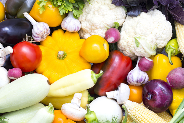 Antecedentes de verduras frescas
 - Foto, Imagen