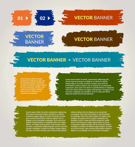 Vector banners set - ベクター画像