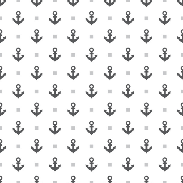 Anchor and dot seamless abstract pattern background  - Вектор,изображение