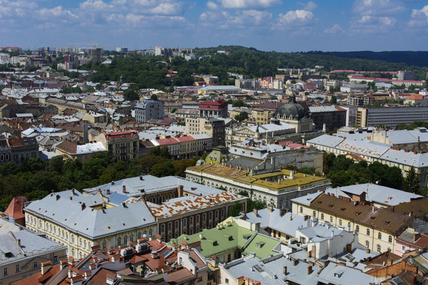 Vue sur la ville depuis un vol d'oiseau. Ville de Lviv
 - Photo, image