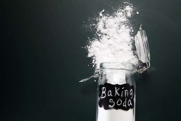 white baking soda - Foto, afbeelding