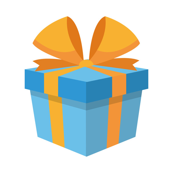 Caja de regalo con icono de arco
 - Vector, imagen