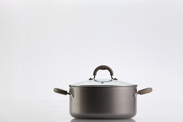 Black cooking pot - Φωτογραφία, εικόνα
