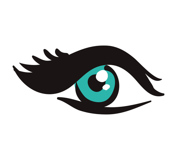 wygląd widoku ludzi optyczne ikonę oka. Grafika wektorowa - Wektor, obraz