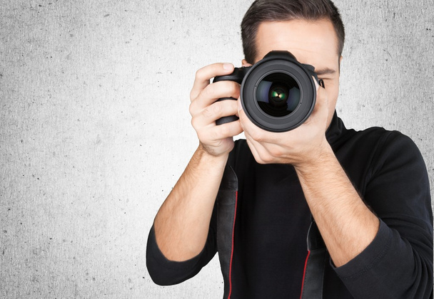 Male Photographer with Camera - Foto, imagen