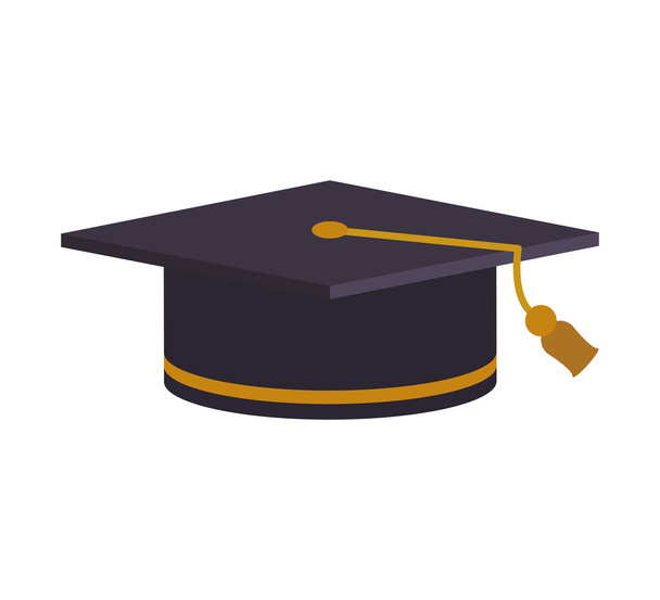 gorra de graduación icono de estudio de aprendizaje universitario. Gráfico vectorial
 - Vector, Imagen