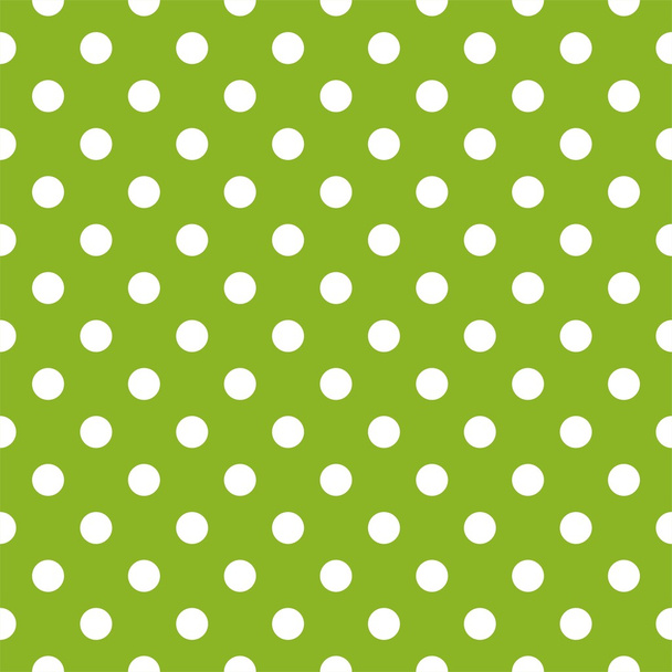 Patrón de vector sin costuras con lunares en el fondo verde hierba fresca - Vector, Imagen