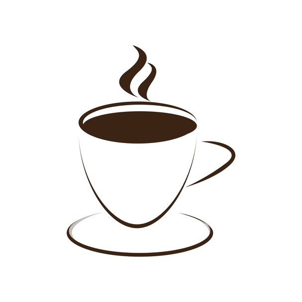 Coffee logo icon vector - Vektor, obrázek