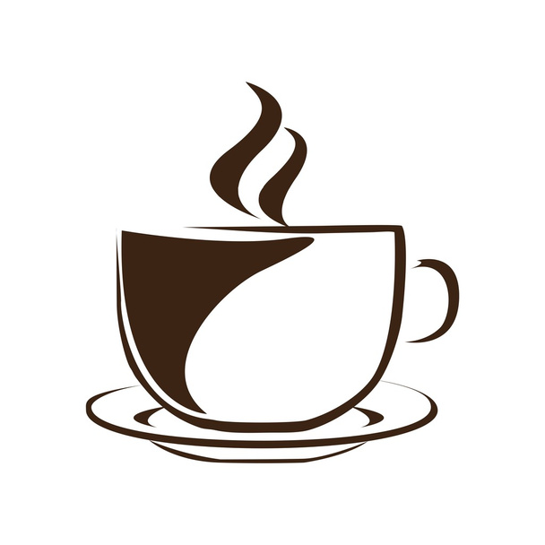 vetor ícone logotipo café
 - Vetor, Imagem