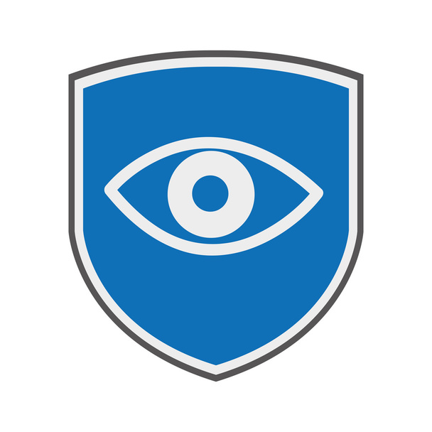 shield security system isolated icon - Vector, Image