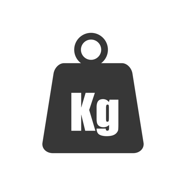 metal ağırlık kilogram ağır simgesi. Vektör grafiği - Vektör, Görsel