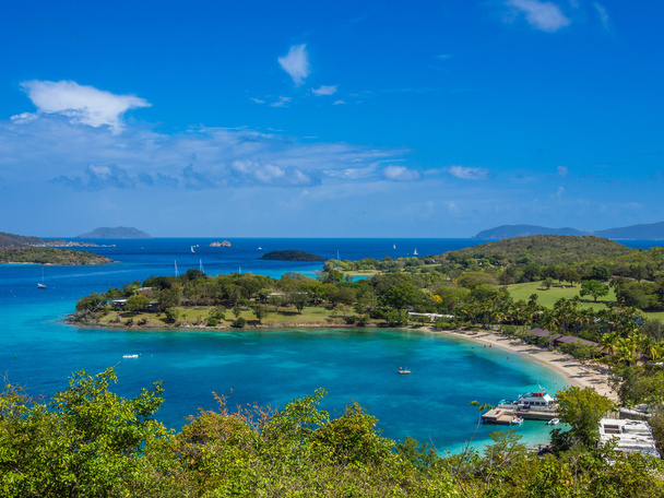 Vista do cartão postal das Ilhas Virgens Americanas
 - Foto, Imagem