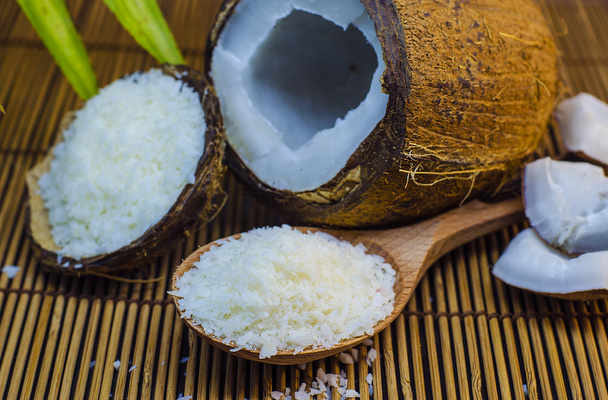 coconut and its ingredient - Zdjęcie, obraz
