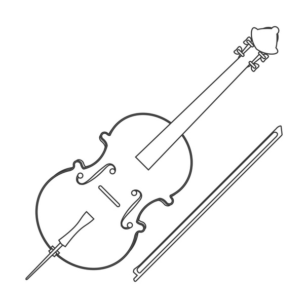 icono de violín único
 - Vector, imagen