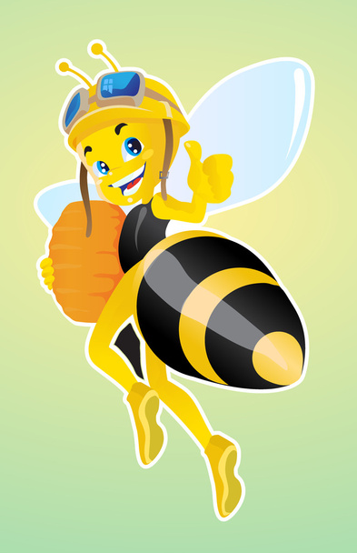 働き蜂 - ベクター画像