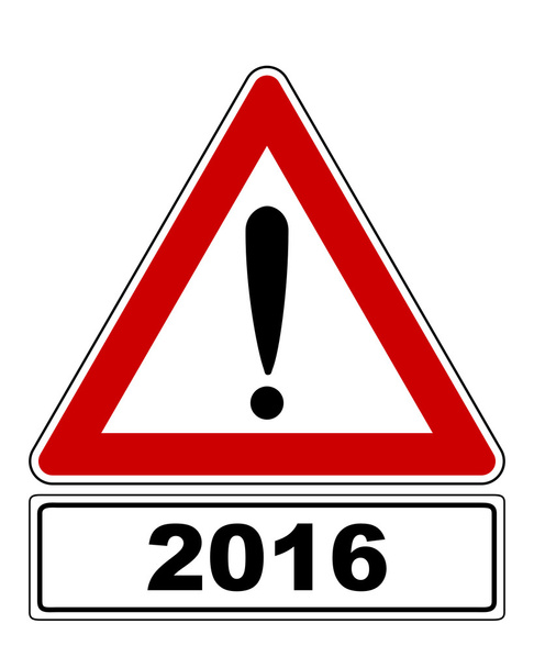 Attention sign with exclamation mark and added information - Vector, Image