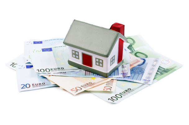Toy house for euro banknotes - Фото, изображение