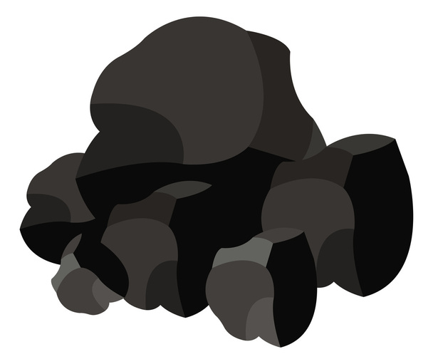 tas de roches de charbon
 - Vecteur, image