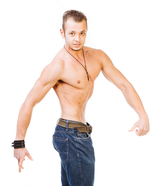 Bodybuilding exercise pose  - Photo, image