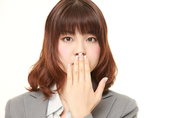 businesswoman covering her face with hands  - Photo, Image