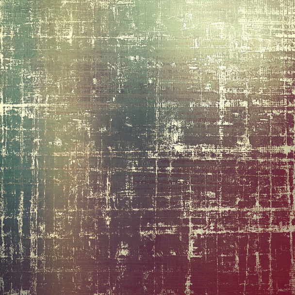 Grunge texture, aged or old style background with retro design elements and different color patterns - Photo, image