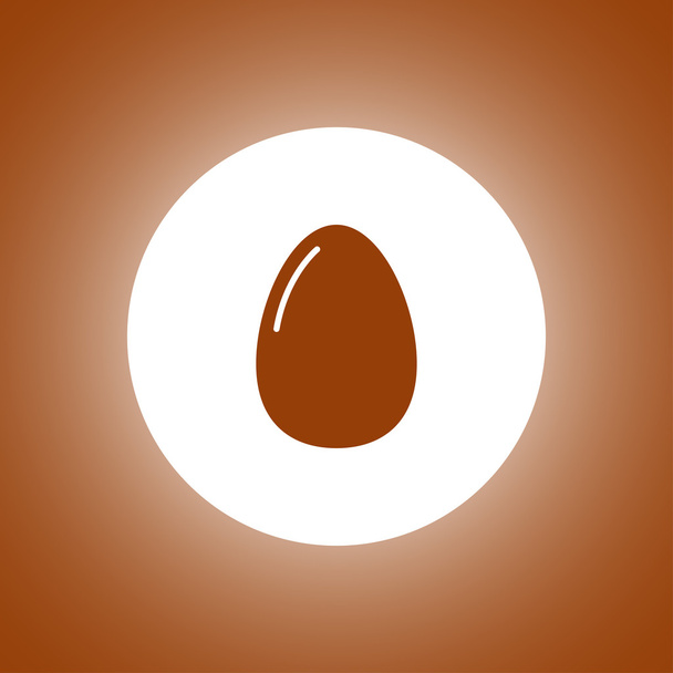 Egg Icon. Flat design style. - Vector, Image