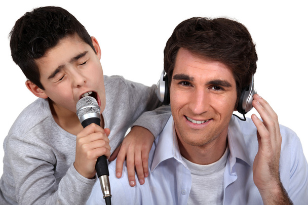 Father and son musical duo - Foto, Imagem