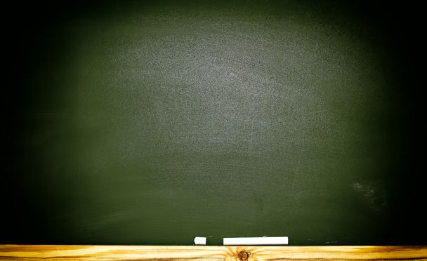 The school or university blackboard with threadbare chalk  - Photo, Image