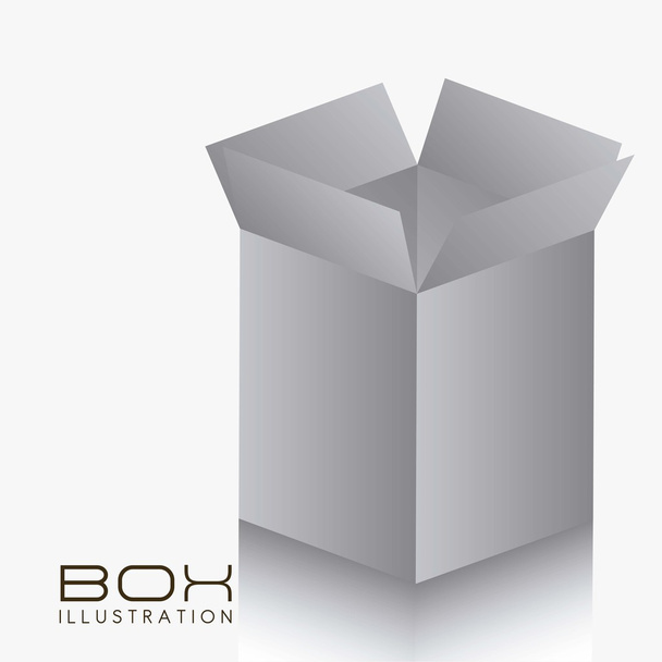 灰色のボックス - ベクター画像
