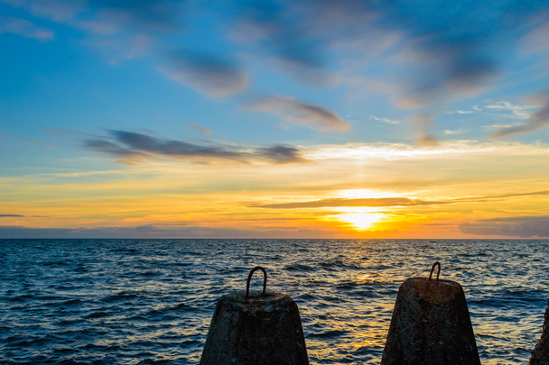 schöner Sonnenuntergang an der Ostsee - Foto, Bild