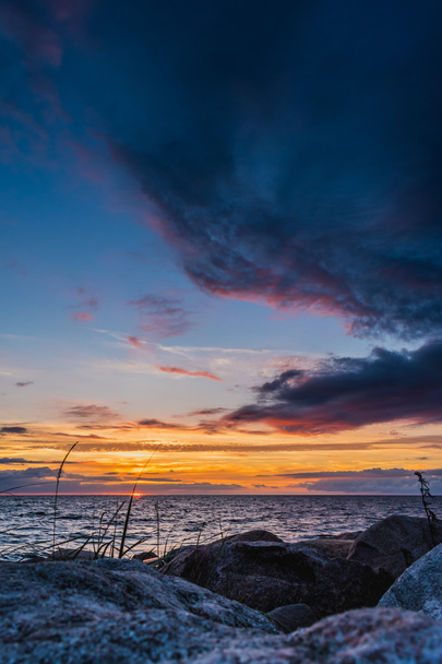 gyönyörű naplemente a Balti-tenger - Fotó, kép