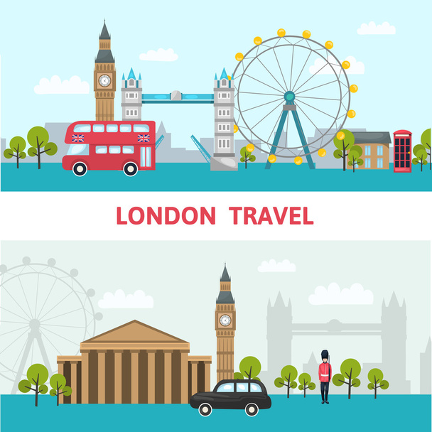 London City Skyline Poster - Vektor, kép