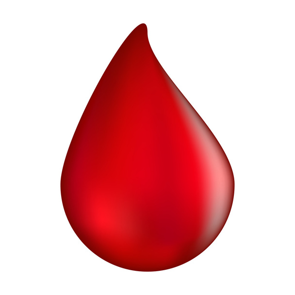 blood drop vector symbol icon design. illustration isolated on w - Vector, Image