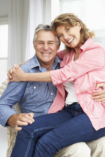 Senior couple relaxing at home - Foto, imagen