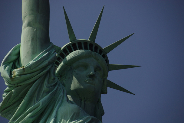 θέα του αγάλματος της ελευθερίας στη Νέα Υόρκη - Φωτογραφία, εικόνα