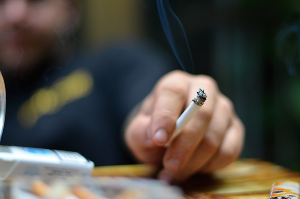 smoking a cigarette - Photo, Image