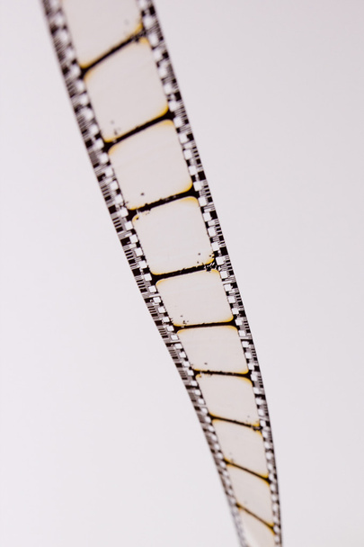 空白のフィルム ストリップのクローズ アップ - 写真・画像