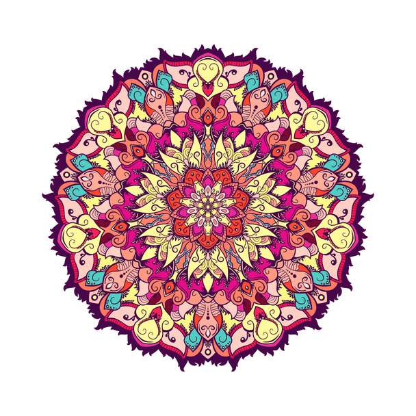 Mandala indien dessiné à la main. Illustration vectorielle
. - Vecteur, image