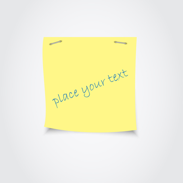 Yellow sticky note - Vector, Image