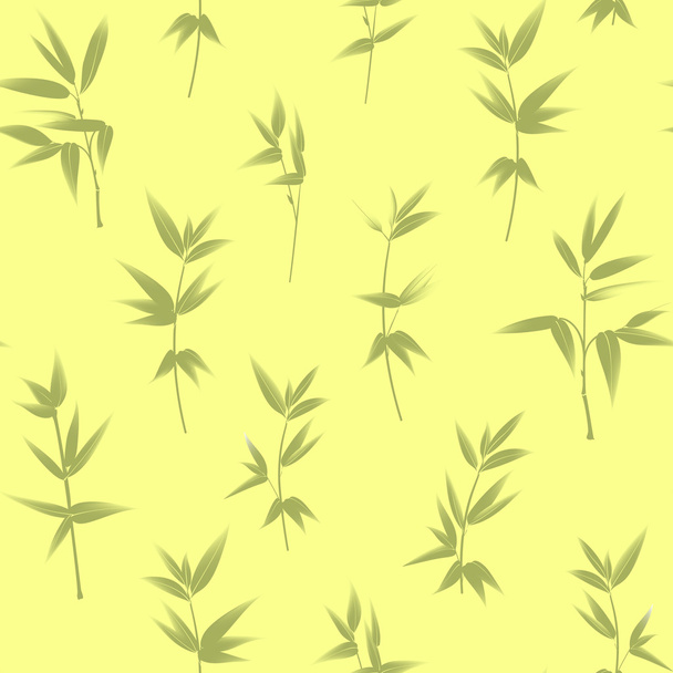 Seamless wallpaper of bamboo. - Vector, imagen