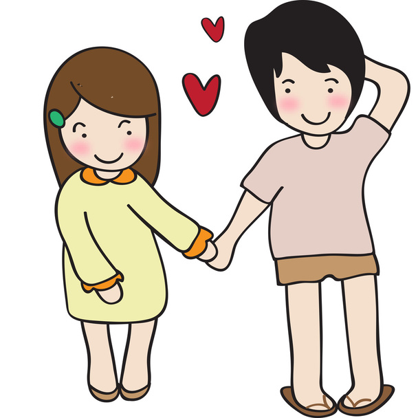 a lovely couple - Vector, Image