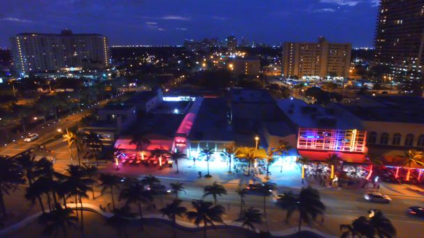 Fort Lauderdale por la noche, Florida. Vista aérea
 - Foto, imagen
