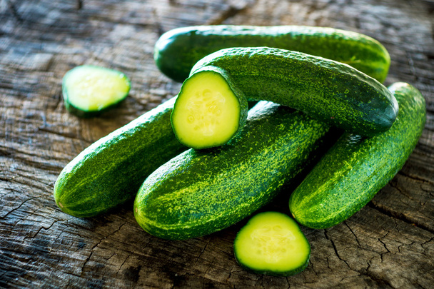 Fresh organic cucumbers - Foto, immagini