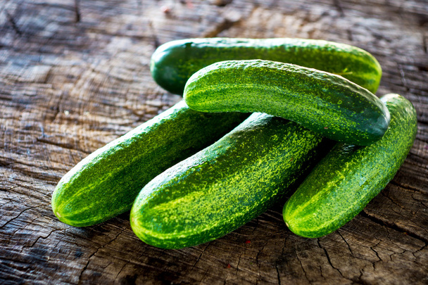 Fresh organic cucumbers - Foto, Imagem